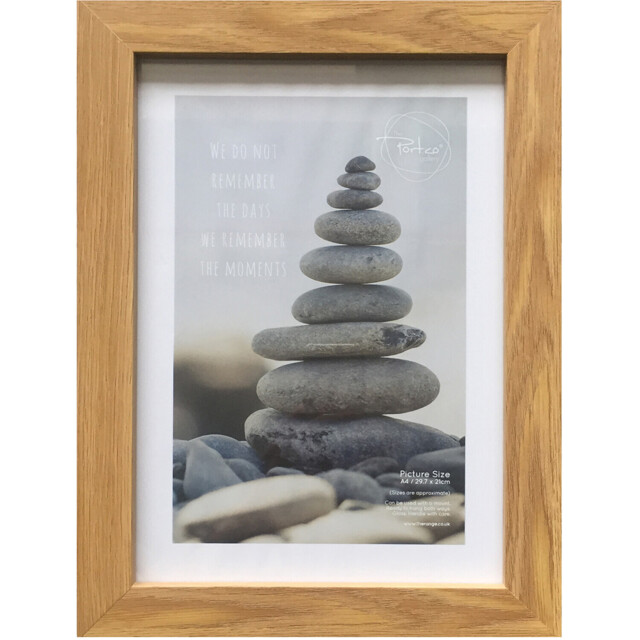 The Port Gallery Wood Effect Brown Somerset Photo Frame 6 x 4 inch