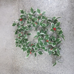 Best Artificial Holly Christmas Garland with Red Berries 210cm - thumbnail 3