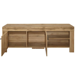 Compton 2 Door 2 Shelf Oak TV Unit - thumbnail 4
