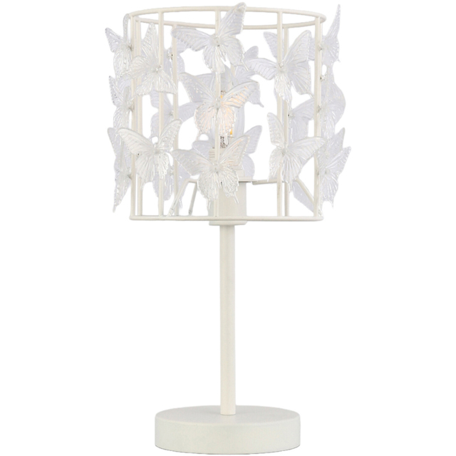Zoe Butterfly Table Lamp White - image 1