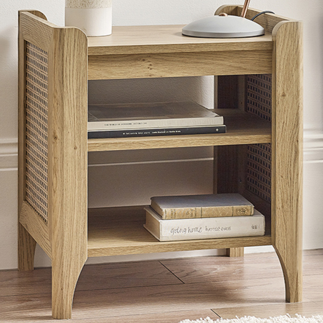 Julian Bowen Sydney Rattan Effect Lamp Table - image 1