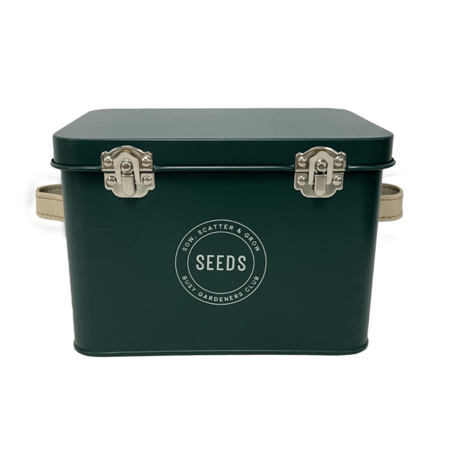 Hunter Green Seeds Storage Tin