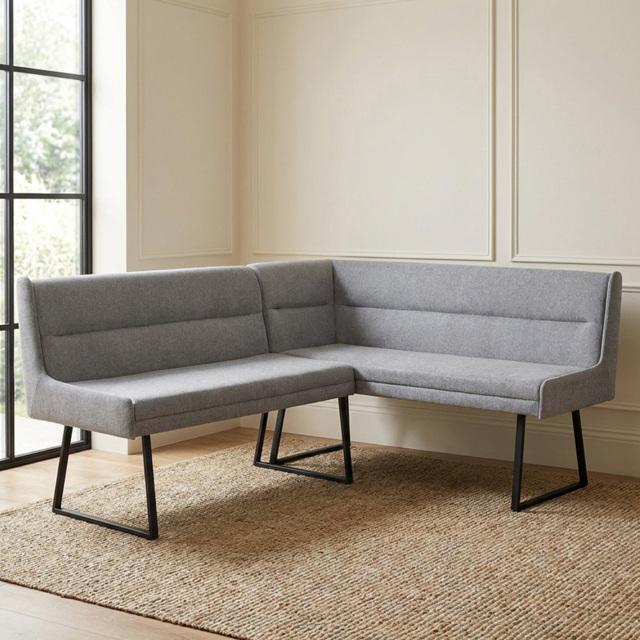 Monaco Grey 4 Seater Corner Bench - image 1
