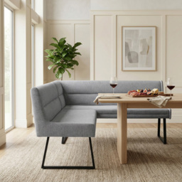 Monaco Grey 4 Seater Corner Bench - thumbnail 3