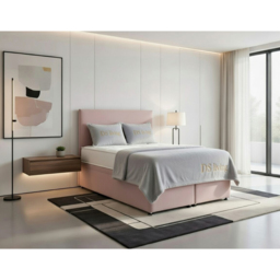 DS Living Prima Super King Size Pink Plush Divan Bed - thumbnail 4