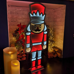 Samuel Alexander Infinity Standing Nutcracker Light Up Christmas Decoration 2.9ft