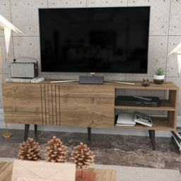 Decorotika Ronas Walnut Wide TV Unit 160cm