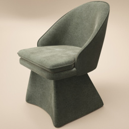 SOLACE+CO Aiko Green Dining Chair - thumbnail 2