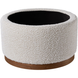 Living and Home Round Ottoman Storage Stool - thumbnail 3