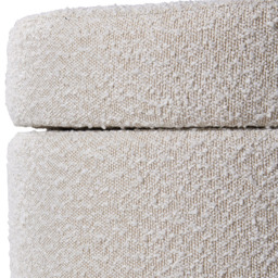 Living and Home Round Ottoman Storage Stool - thumbnail 4