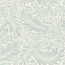 Origin Murals Trailing Ferns Blue Wall Mural - thumbnail 2