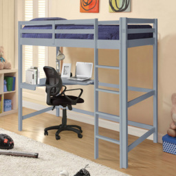 Comfy Living Single Grey High Sleeper with Corner Desk - thumbnail 3