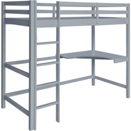 Comfy Living Single Grey High Sleeper with Corner Desk - thumbnail 2