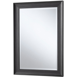 Yearn Dark Grey Scooped Bevelled Framed Wall Mirror 101.5 x 73.5cm