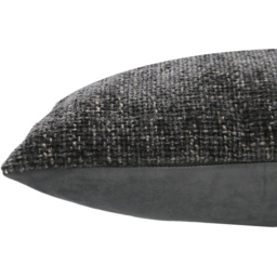 Modern Chenille Boucle Cushion Charcoal - thumbnail 4