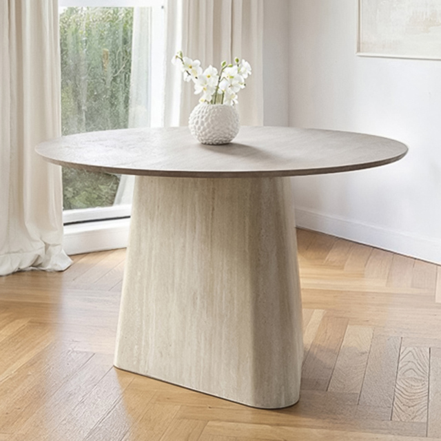 SOLACE+CO Elin Sintered Stone Effect 4 Seater Dining Table - image 1