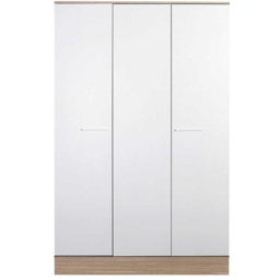 FWStyle White 3 Door Single Drawer Triple Wardrobe - thumbnail 3