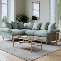 Clara Faro 10 Blue 3 Seater Right Hand Corner Agmamito Sofa - thumbnail 1