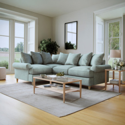 Clara Faro 10 Blue 3 Seater Right Hand Corner Agmamito Sofa - thumbnail 3