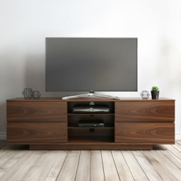 Centurion Supports Avitus 3 Shelf 4 Drawer Walnut TV Unit