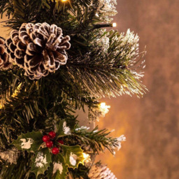 Marco Paul Warm White LED Christmas Garland with Frosted Pinecones 180cm - thumbnail 4