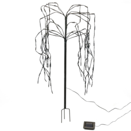 Streetwize Black Willow Tree Decoration with Solar Lights