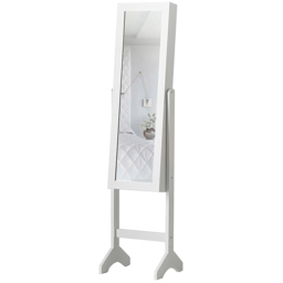 CARME Home Caitlyn Free Standing Full Length Mirrored Jewellery Cabinet