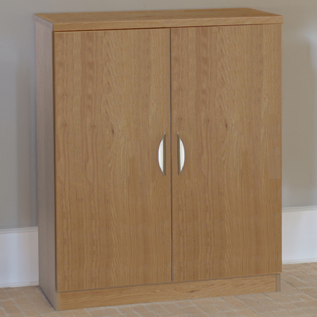 R White Cabinets 2 Door Mid Height English Oak Cupboard - image 1