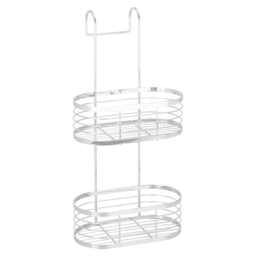 Bathstore Chrome 2 Shelf Over The Door Bathroom Caddy