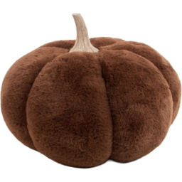 Pumpkin Faux Fur Doorstop - thumbnail 2