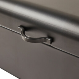 Rectangular Black Bread Bin with Hinged Lid - thumbnail 4