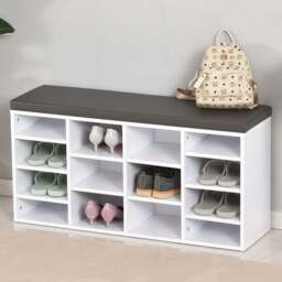 Portland White Multi Storage Shoe Rack - thumbnail 2