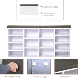 Portland White Multi Storage Shoe Rack - thumbnail 4