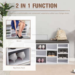 Portland White Multi Storage Shoe Rack - thumbnail 3