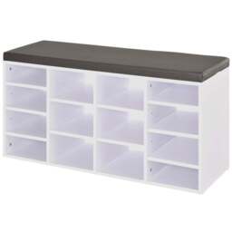 Portland White Multi Storage Shoe Rack