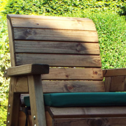 Charles Taylor Outdoor Rocker Chair with Green Cushion and Fitted Cover - thumbnail 2