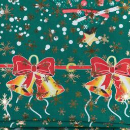 Single Christmas Bells Tablecloth 200 x 137cm in Assorted styles - thumbnail 3