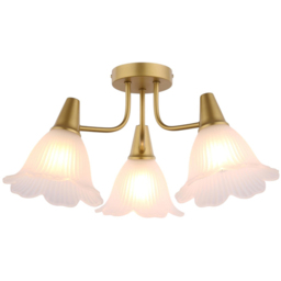 Chloe 3 Way Ceiling Light Fitting Gold