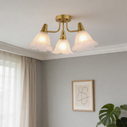 Chloe 3 Way Ceiling Light Fitting Gold - thumbnail 2