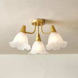 Chloe 3 Way Ceiling Light Fitting Gold - thumbnail 4
