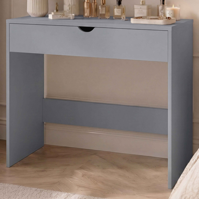 Vida Designs Grey Single Drawer Dressing Table - image 1