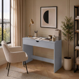 Vida Designs Grey Single Drawer Dressing Table - thumbnail 3