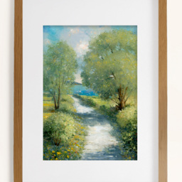 Laura Ashley Country Lane Wooden Frame Wall Art 70 x 100cm - thumbnail 4