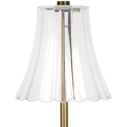 Ribbed Gold Touch Table Lamp - thumbnail 4