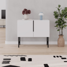 Decortie Tona White 2 Door Sideboard - thumbnail 3