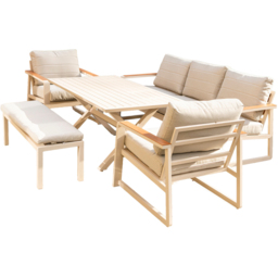 Garden Gear Seville 7 Seater Luxury Aluminium Garden Sofa Set - thumbnail 2