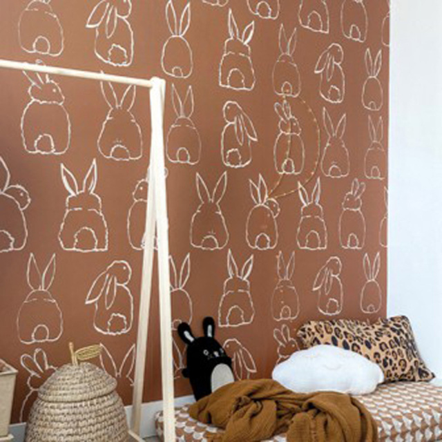 Grandeco Roomblush Bunnies 4 Lane Wall Mural - image 1