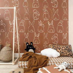 Grandeco Roomblush Bunnies 4 Lane Wall Mural - thumbnail 3