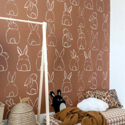 Grandeco Roomblush Bunnies 4 Lane Wall Mural - thumbnail 1