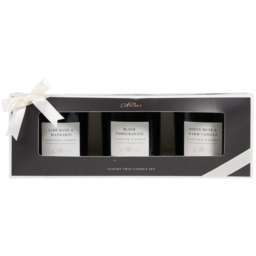 True Aroma Black Luxury Scented Candle Gift Set 3 Pack - thumbnail 1